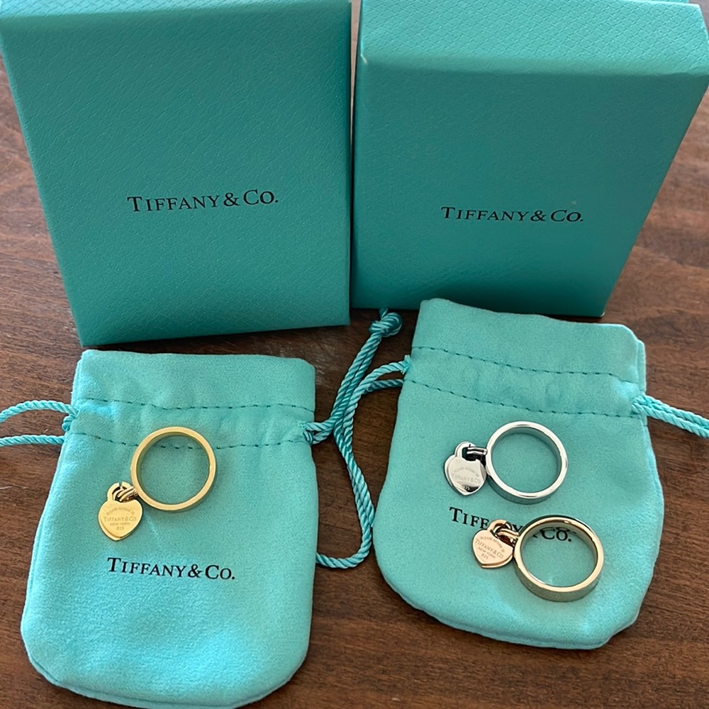 very beautiful gold, rose gold, and silver rings